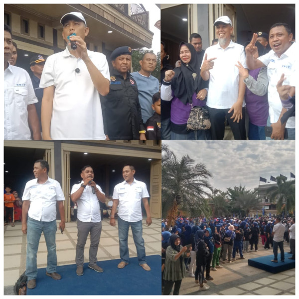 Ketua Nasdem Kota Dumai Hadiri Senam bersama di Rumah Rudi Junaidi Ketua Pemuda Garda Nasdem