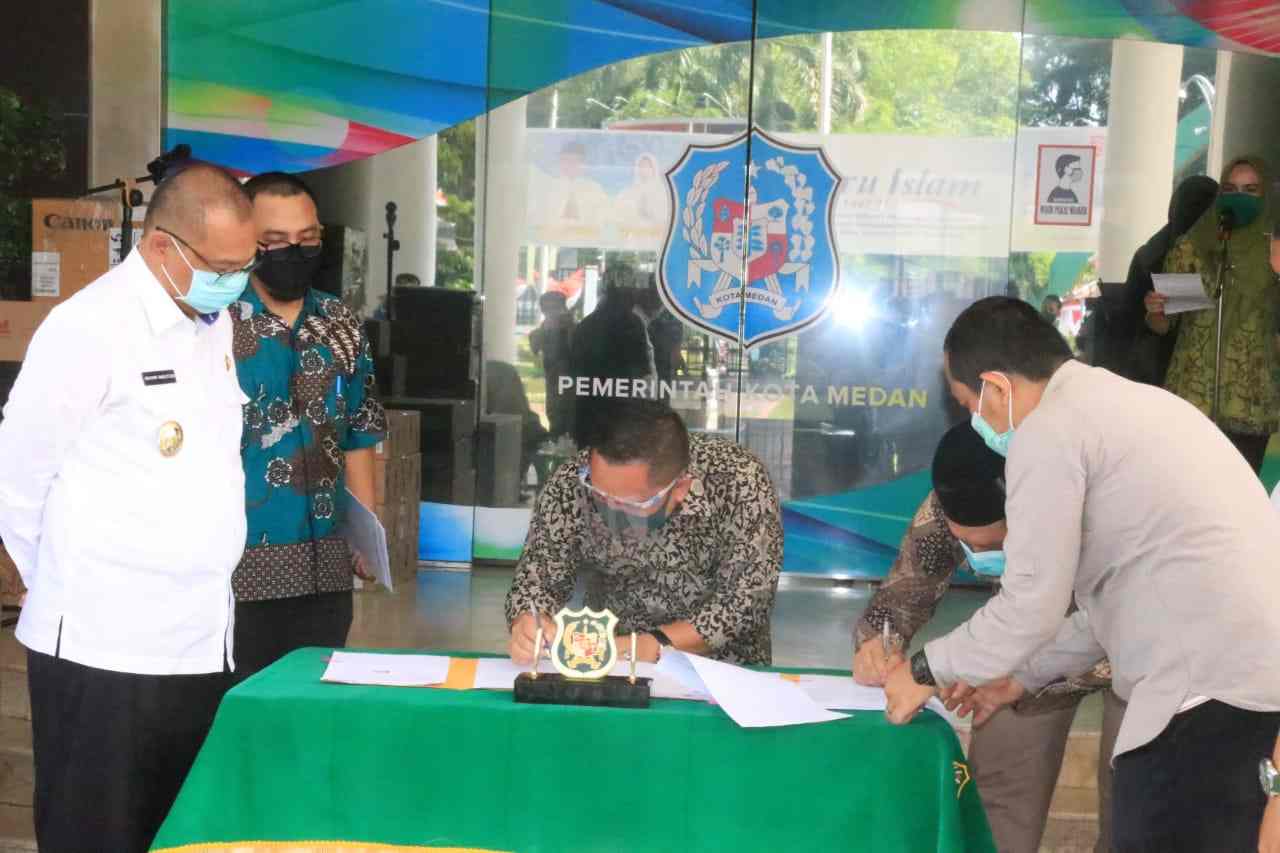 Pemko Medan Berikan Bantuan Hibah BMD Untuk KPU & Bawaslu