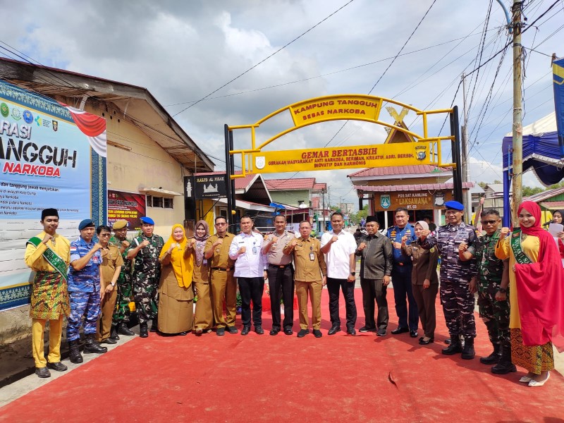 Polres Dumai Laksanakan Revitalisasi  Kampung Tangguh Anti Narkoba, Pelantikan Duta Anti Narkoba Dan Deklarasi Kampung Tangguh Anti Narkoba 2026