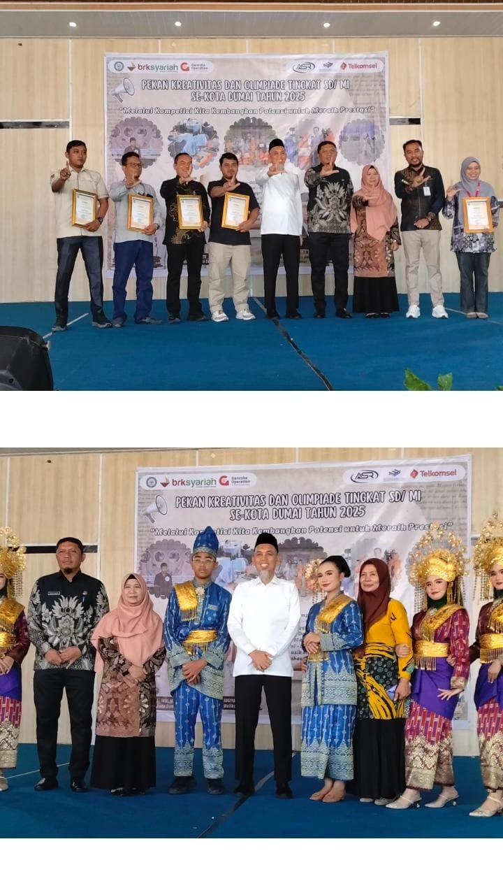 Walikota Dumai Membuka Pekan Kreativitas Dan Olimpiade Tingkat SD/MI SE-Kota Dumai Tahun 2025.