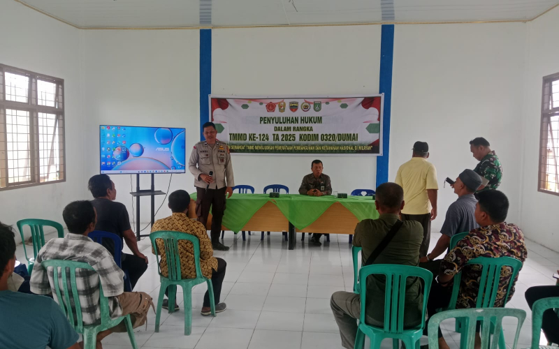 TMMD Ke-124 Kodim 0320 Dumai Pembangunan Fisik Kesadaran Hukum Masyarakat