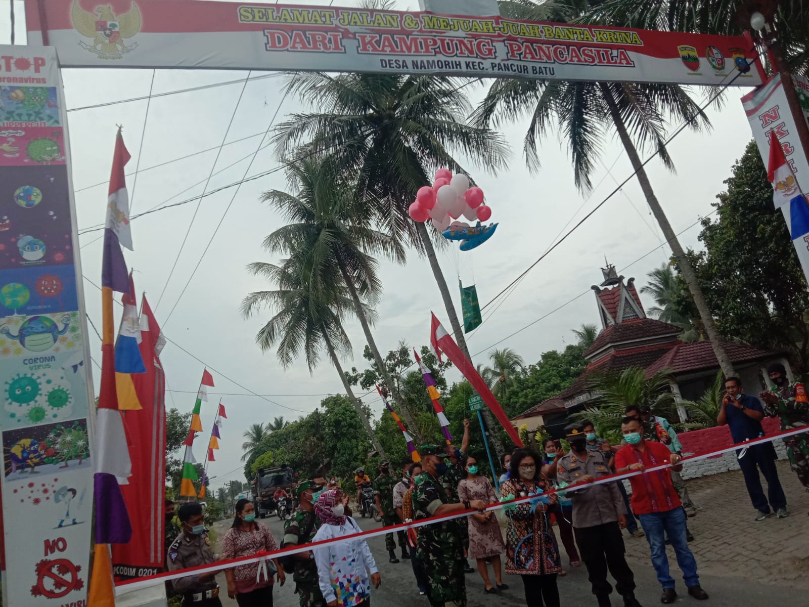 Camat Pancur Batu Resmikan Namo Rih Sebagai Kampung Pancasila 