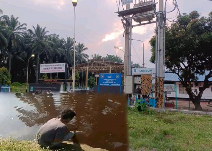 Camat dan Kades Terkesan Bungkam Soal Limbah PT Lonsum yang Diduga Cemari Anak Sungai Keruh