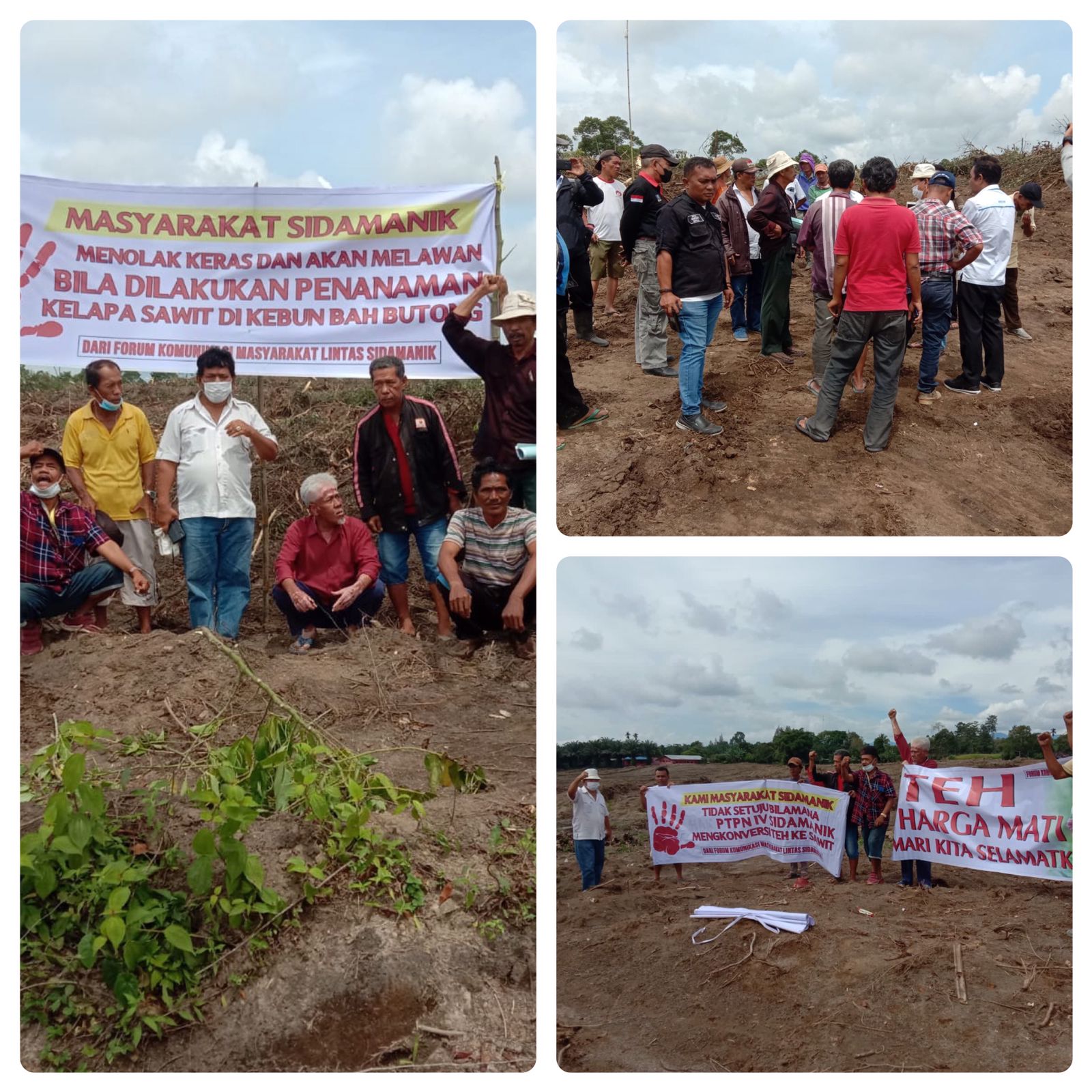 Warga Sidamanik Menolak PTPN IV Medan Konversi Tanaman Teh Ke Sawit