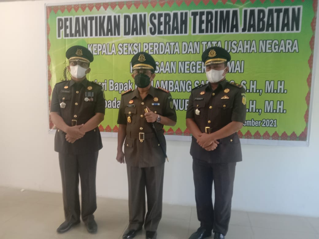 Sertijab, Immanuel Tarigan, S.H., M.H. Jabat Kasi Datun Kejari Dumai