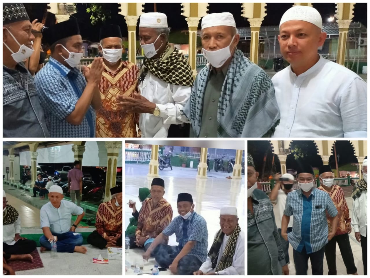 Wabup H Darma Wijaya Bagikan 100 Nasi Kotak, Masker dan Takjil di Masjid Sei Rampah Sergai