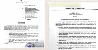 Tidak Ada Tahun Baru 2019 di Riau, Ini Intruksi Gubernur Riau...