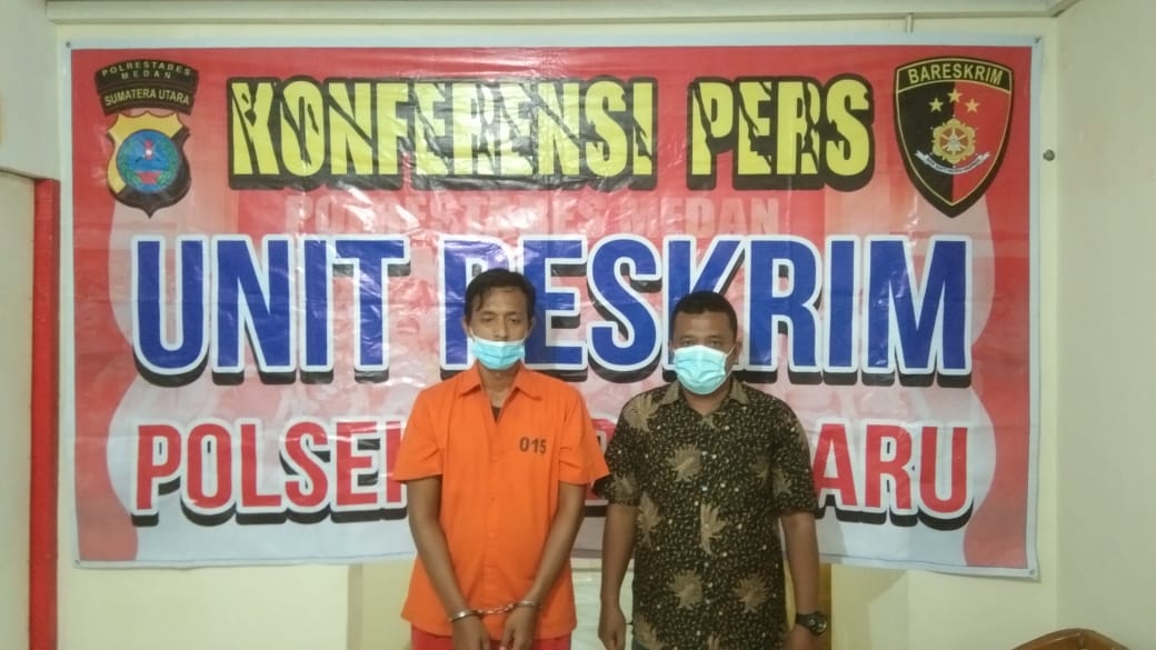 Bontot Dua Amplop Ganja,  Seorang Warga Jalan Setia Budi Ditangkap Tekab Polsek Medan Baru