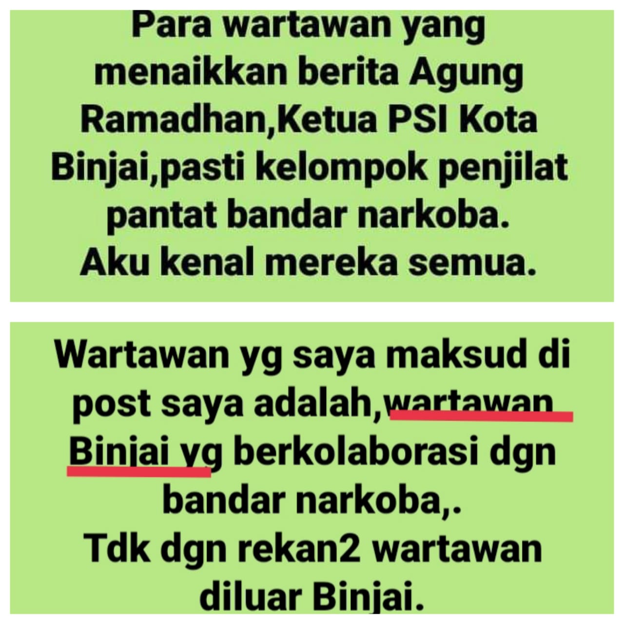 Anggota DPRD Prov Sumut berinisial ZP Diduga Hina Profesi Wartawan Di Akun Facebook Miliknya