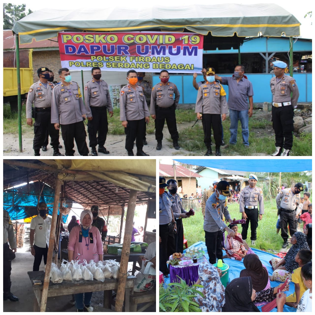 Kapolres AKBP Robin:Hari ini  Serentak, 7  Polsek jajaran Polres Sergai  Melaksanakan Bakti Sosial
