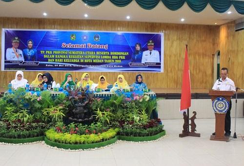 Tim Supervisi TP PKK Provinsi Sumut Berkunjung ke TP PKK Kota Medan
