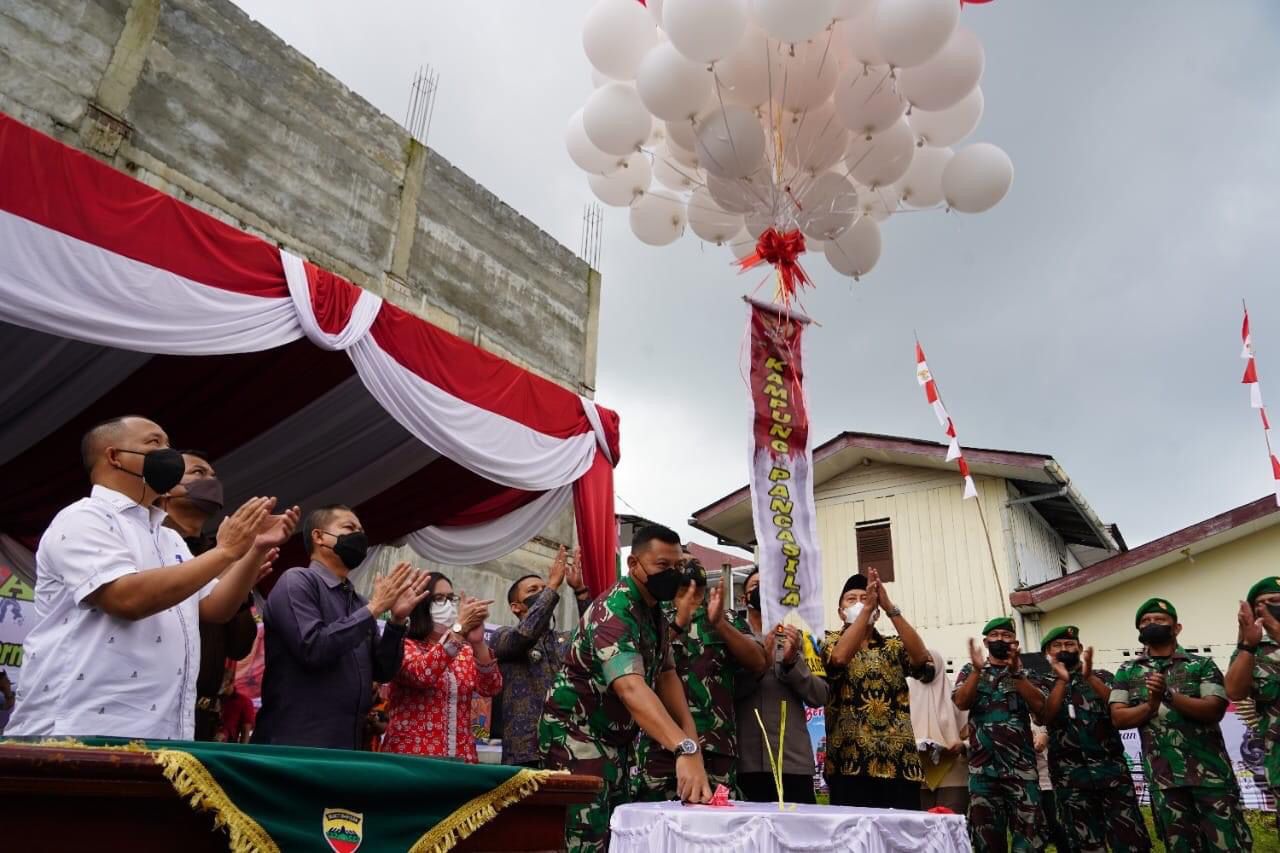 Danrem 022/PT Resmikan Kampung Pancasila Wilayah Kodim 0207/Simalungun