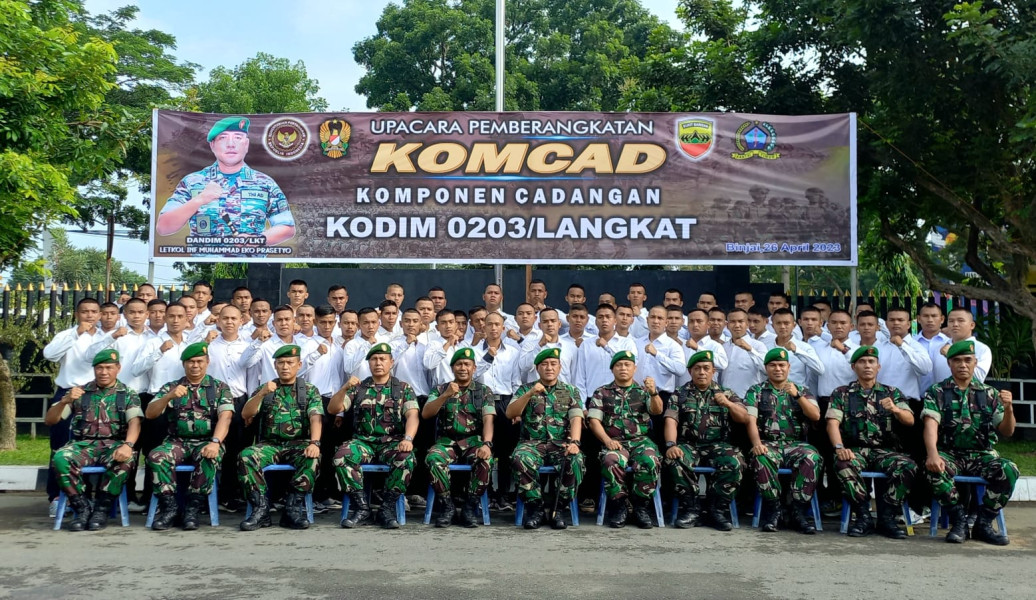 Dandim 0203 Langkat Berangkatkan KOMCAD Ke Rindam I/BB