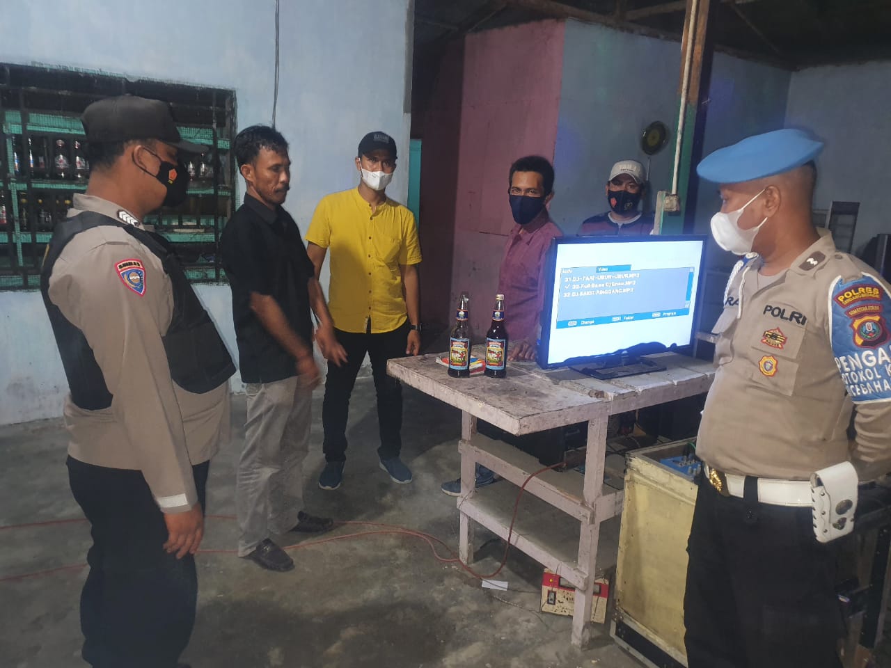 Bulan Suci Ramadhan, Polsek Pantai Cermin Razia Cipta Kondisi Lokasi Tempat Hiburan 