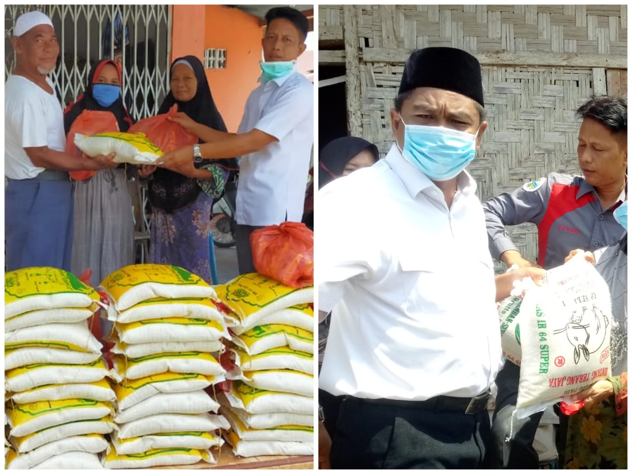 Wabup Sergai H Darma Wijaya, Berikan 50 Paket Sembako di Desa Pekan Tanjung Beringin