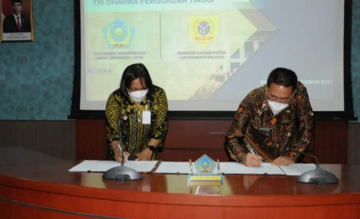 Pemkab Labusel melakukan   kerjasama dengan PTDI- STTD