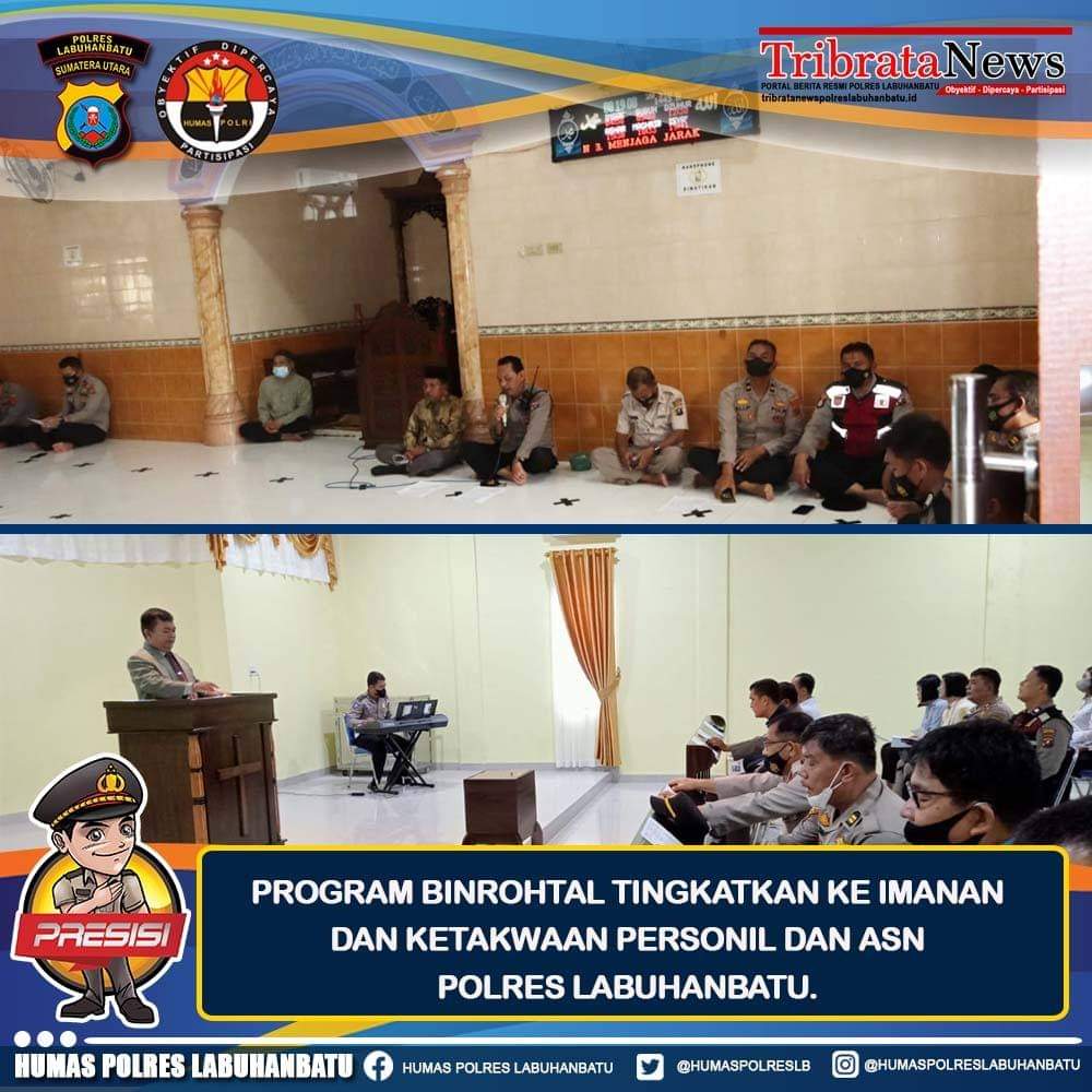 Kapolres Labuhanbatu : Diharapkan Personel dalam Bertugas Selalu Dilandasi dengan Keimanan