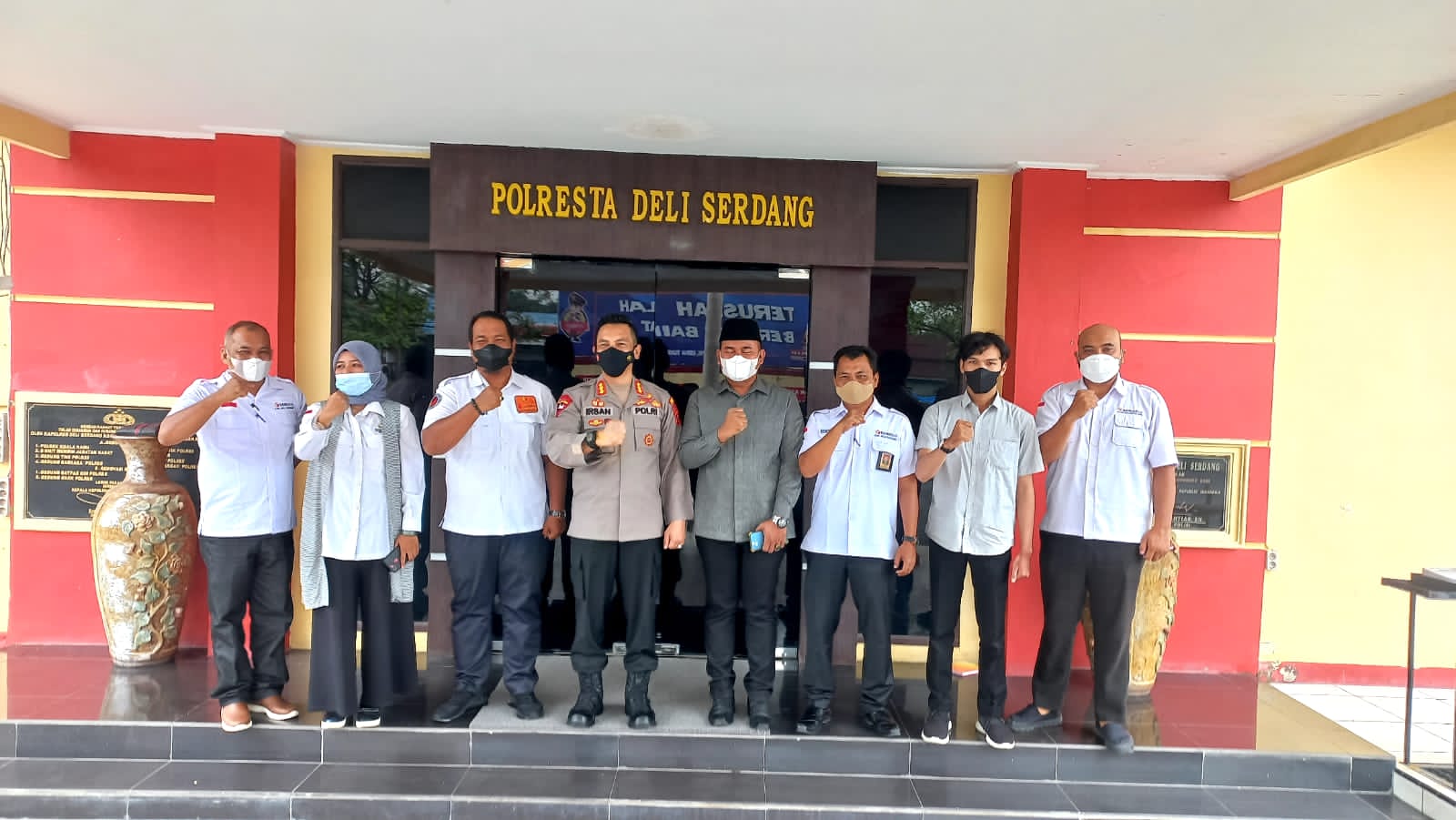 Kapolresta Deli Serdang Sambut Audensi Komisioner Bawaslu Kabupaten Deli Serdang