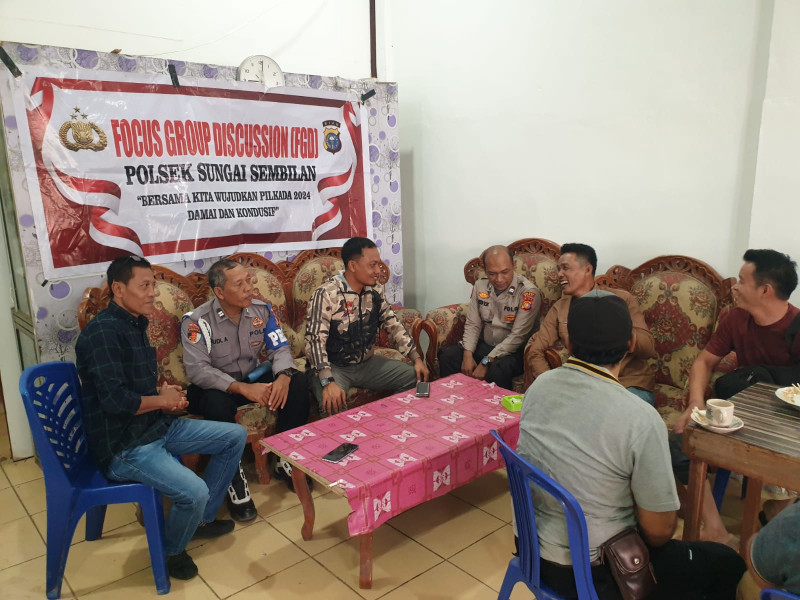 Polsek Sungai Sembilan Melaksanakan Giat Cooling Sistem Melalui FGD