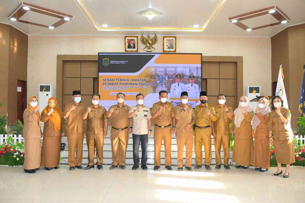 Wakil Bupati Labura Pimpin Sertijab PPTP Dilingkungan Pemkab Labura