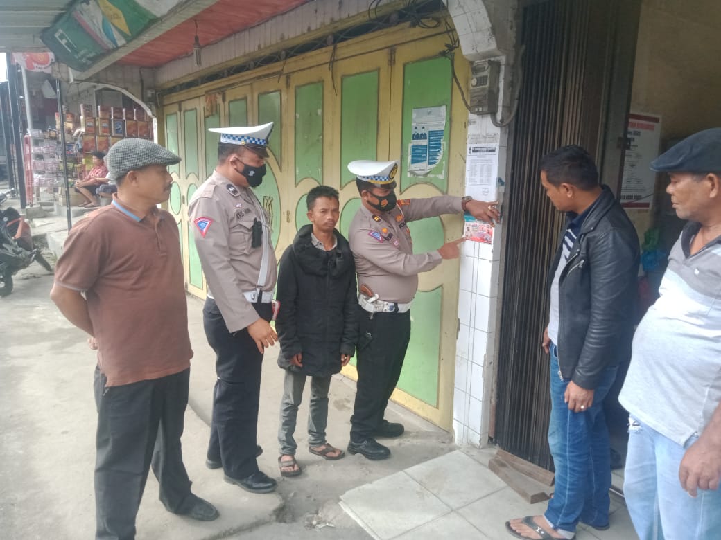 Polres Humbahas Sosialisasikan Layanan Call Center Polri dan No WA Pengaduan Masyarakat