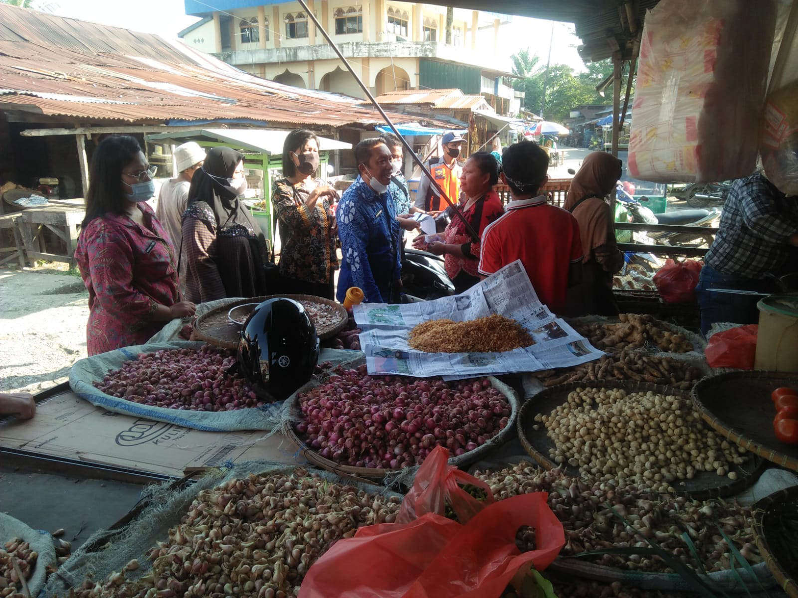 SATGAS PANGAN TEBING TINGGI SIDAK KEBUTUHAN POKOK DI LAPANGAN