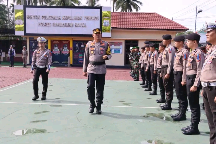 Polres Madina Apel Gelar Pasukan Operasi Patuh Toba 2023