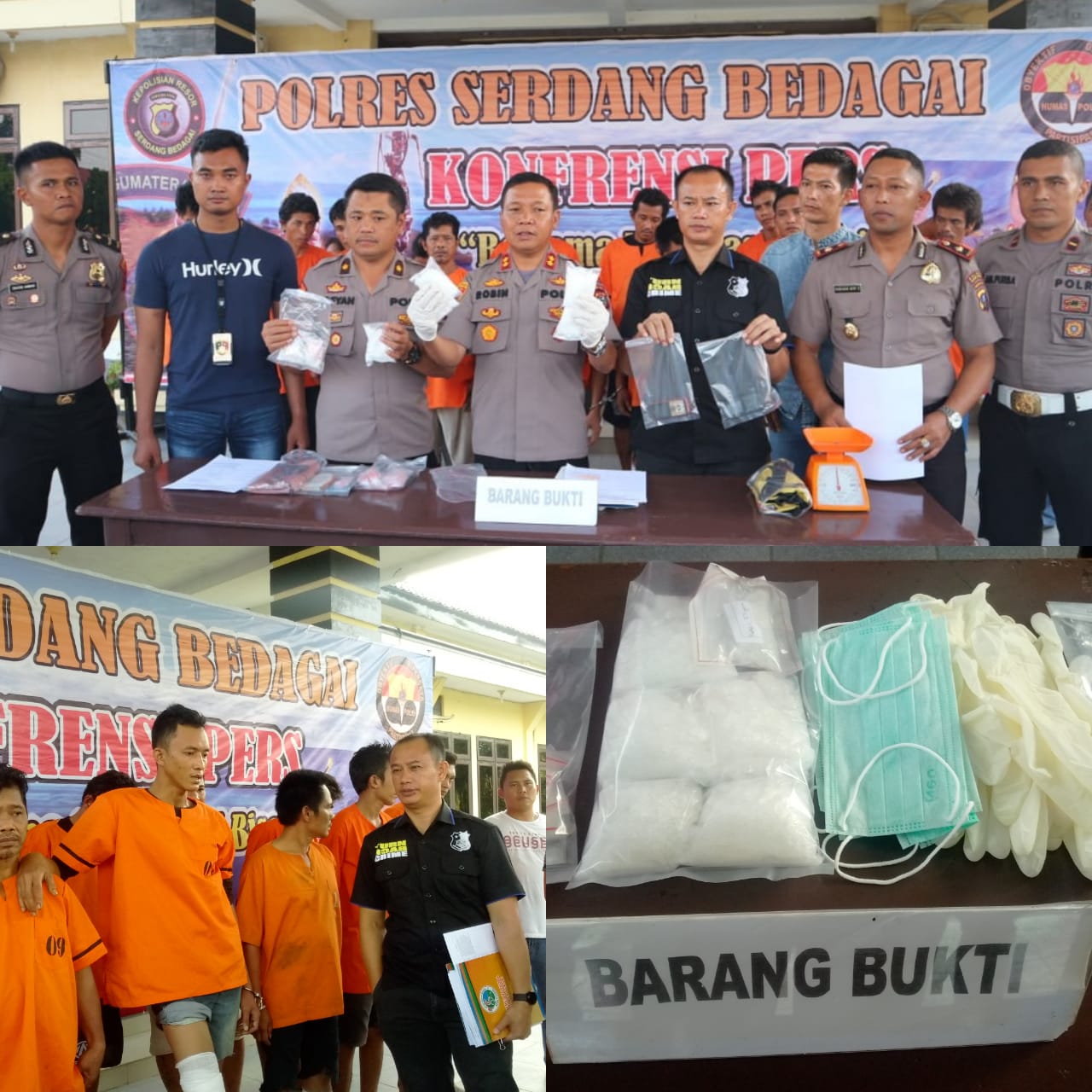 Kapolres Sergai :  Polres Sergai Amankan 534,66 Gram Sabu , Operasi Antik Toba 2020