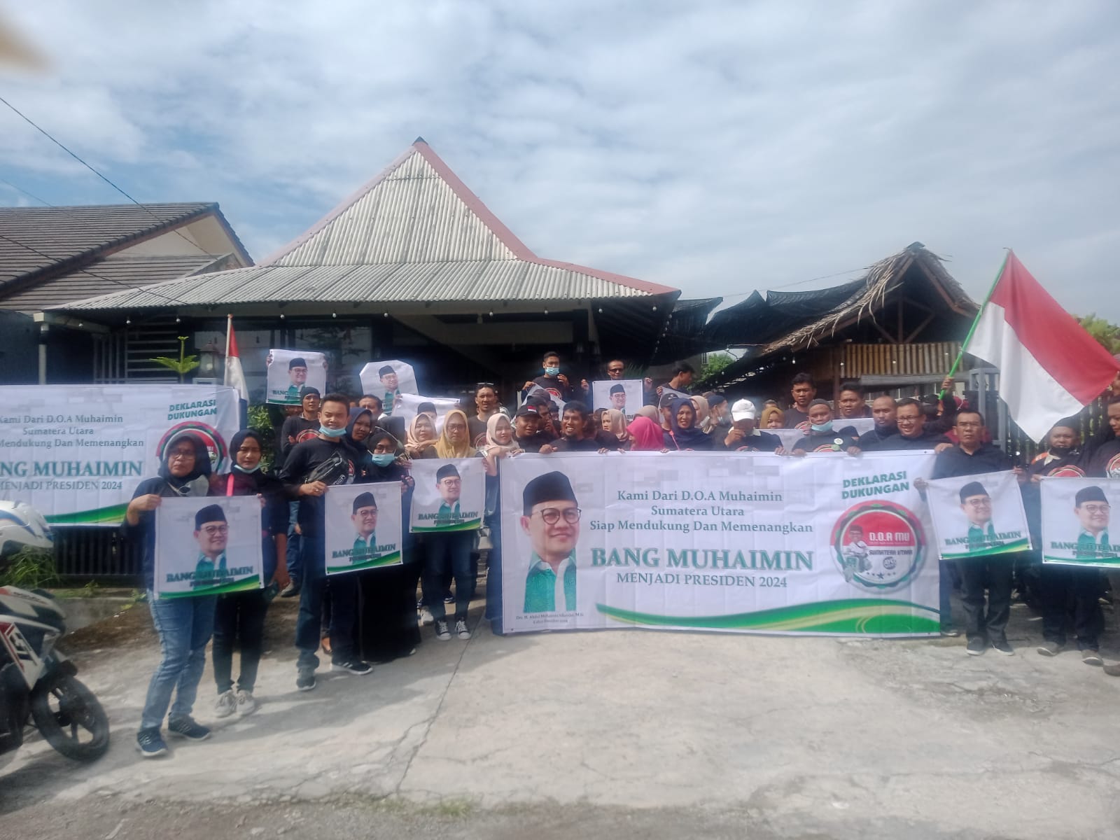 Dukung Muhaimin Iskandar jadi Presiden, Ratusan Driver Ojek Pawai dan Doa Bersama