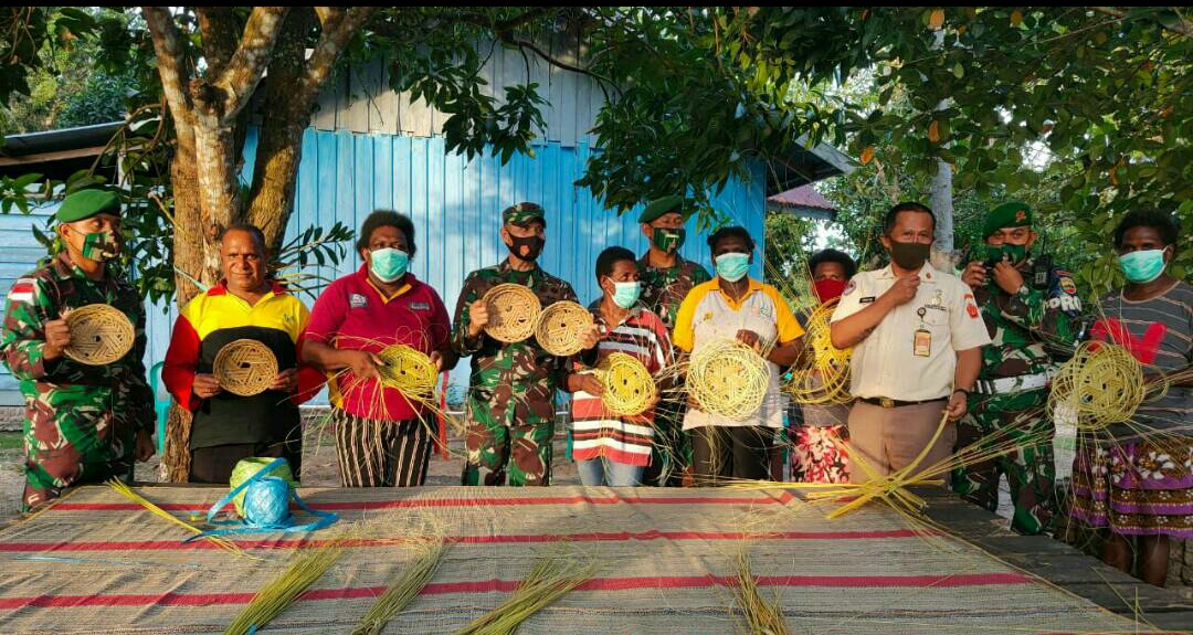 Tim Wasev Ster TNI Kunjungi Satgas Pamtas RI-PNG Yonif 125/Simbisa