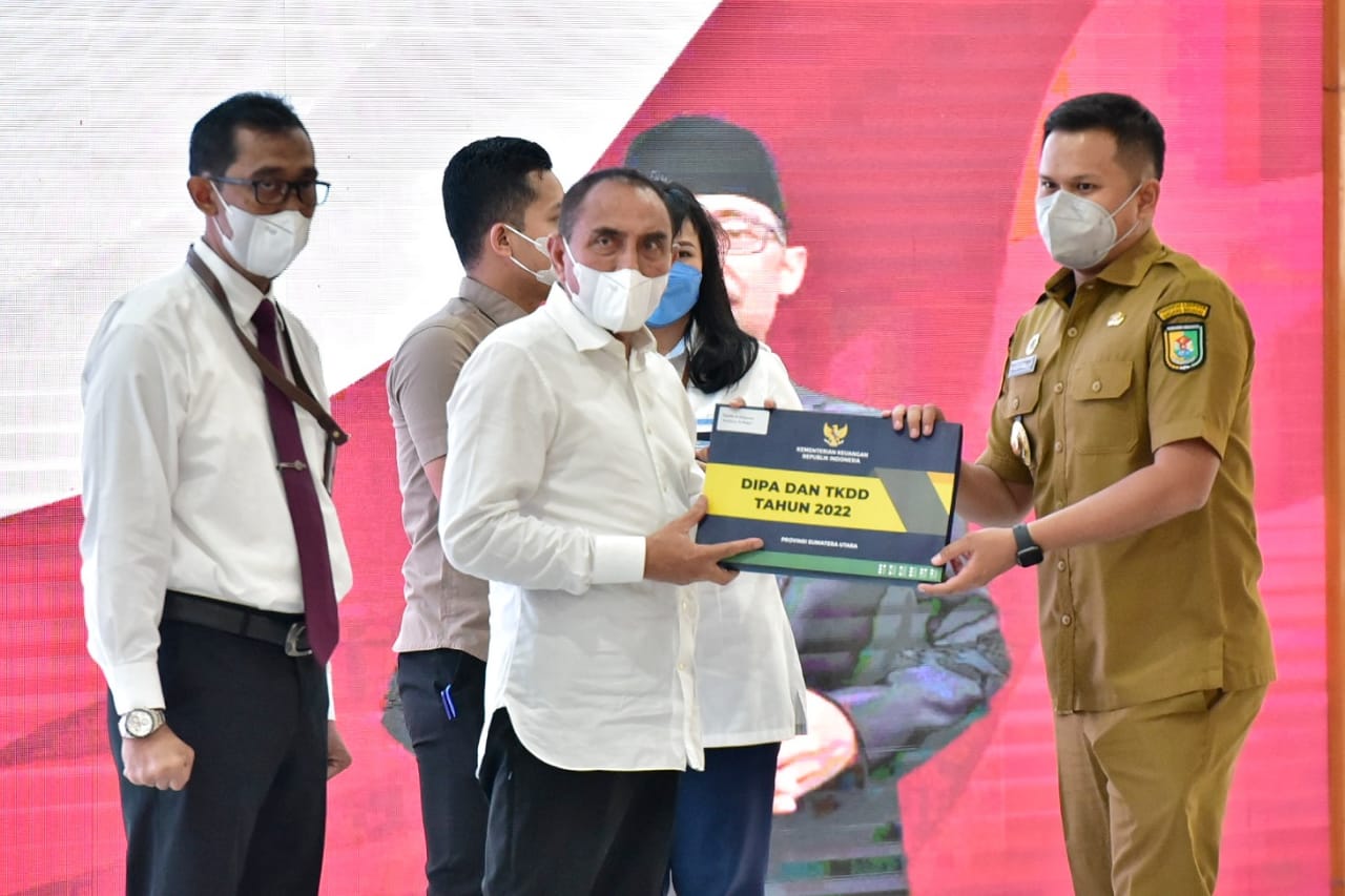 Pemkab Sergai Terima DIPA dan TKDD TA 2022