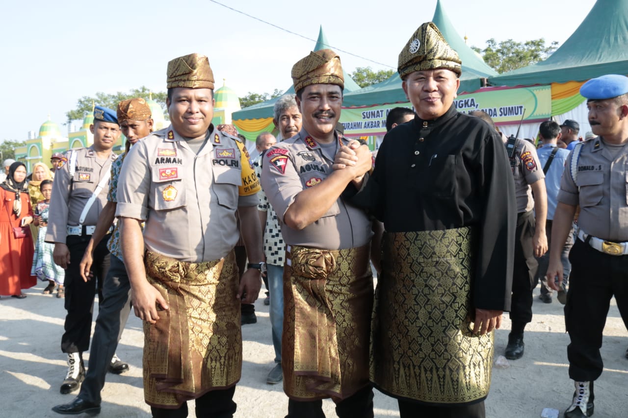 Sukseskan Pemilu 2019, Masyarakat Melayu Sergai Bersama Kapolda Sumut Menangkal Berita Hoax