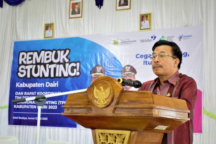 Rembuk Stunting Kabupaten Dairi, Bupati: Stunting Tanggung Jawab Lintas Sektor