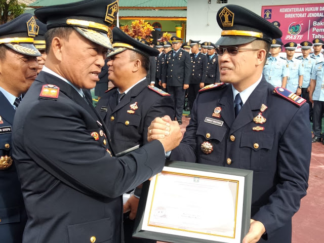 Amanat Menhumkam RI, Karutan Kls ll B Labuhan Deli Peringati Hari Bakti Pemasyarakatan ke- 55 