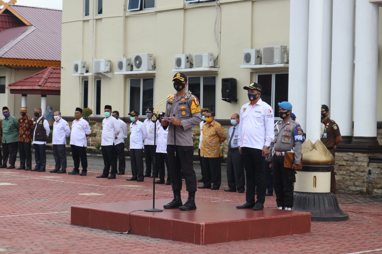 Polres dan Bawaslu Gelar Apel dan Patroli Anti Politik Uang Jelang Pilwakot Dumai