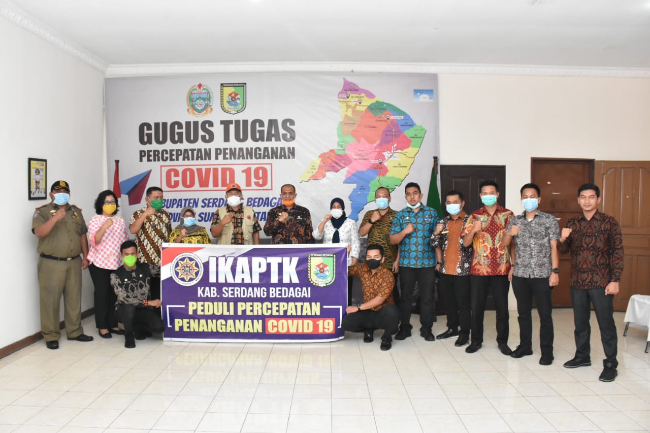 IKAPTK Sergai  Berikan Bantuan, Posko Gugus Tugas Kabupaten Terima dan Salurkan Bantuan