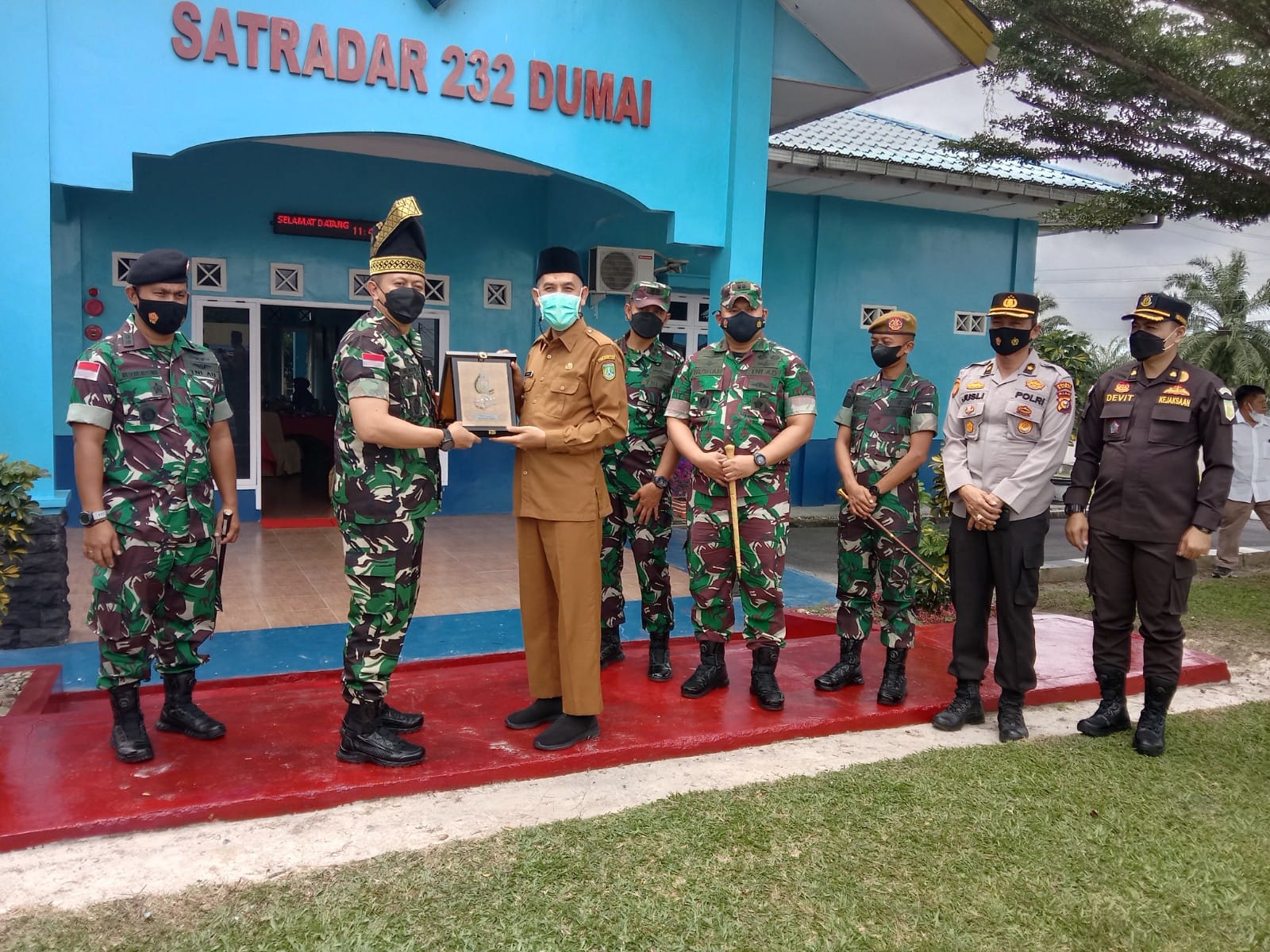 Kunjungan Kerja, Pang Kosekhanudnas III Medan ke Satradar 232/Dumai : Kelola Aset 53 Ha dengan Baik