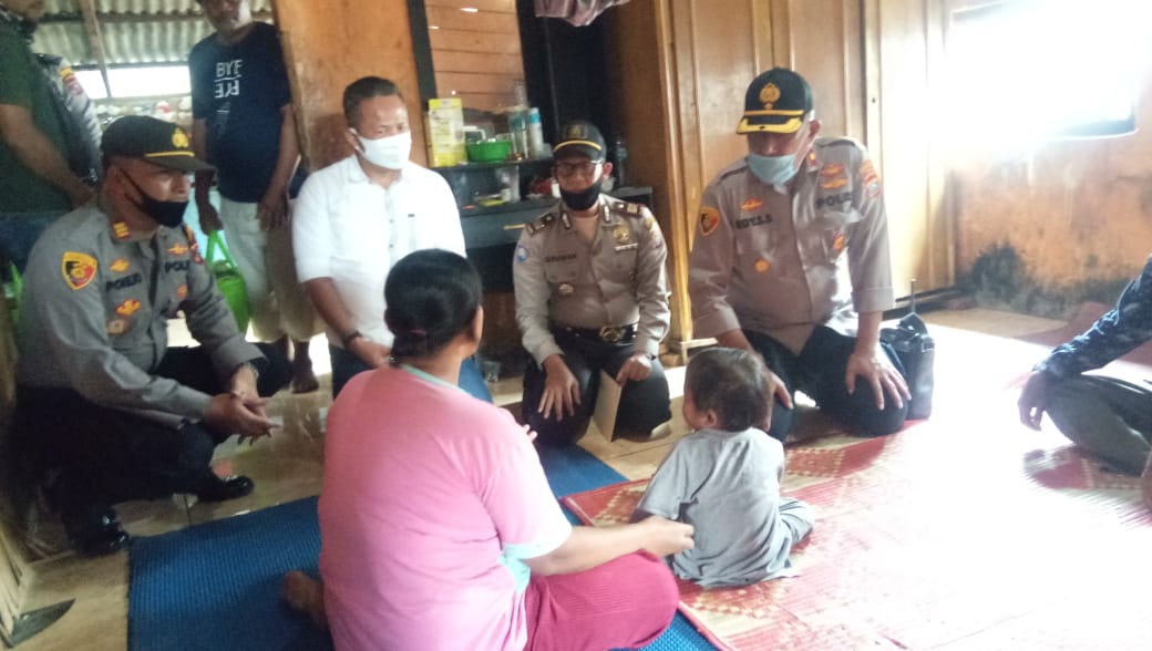 Kapolres Belawan Gelar Basos Beri Bantuan Kepada Anak Penderita Leukemia