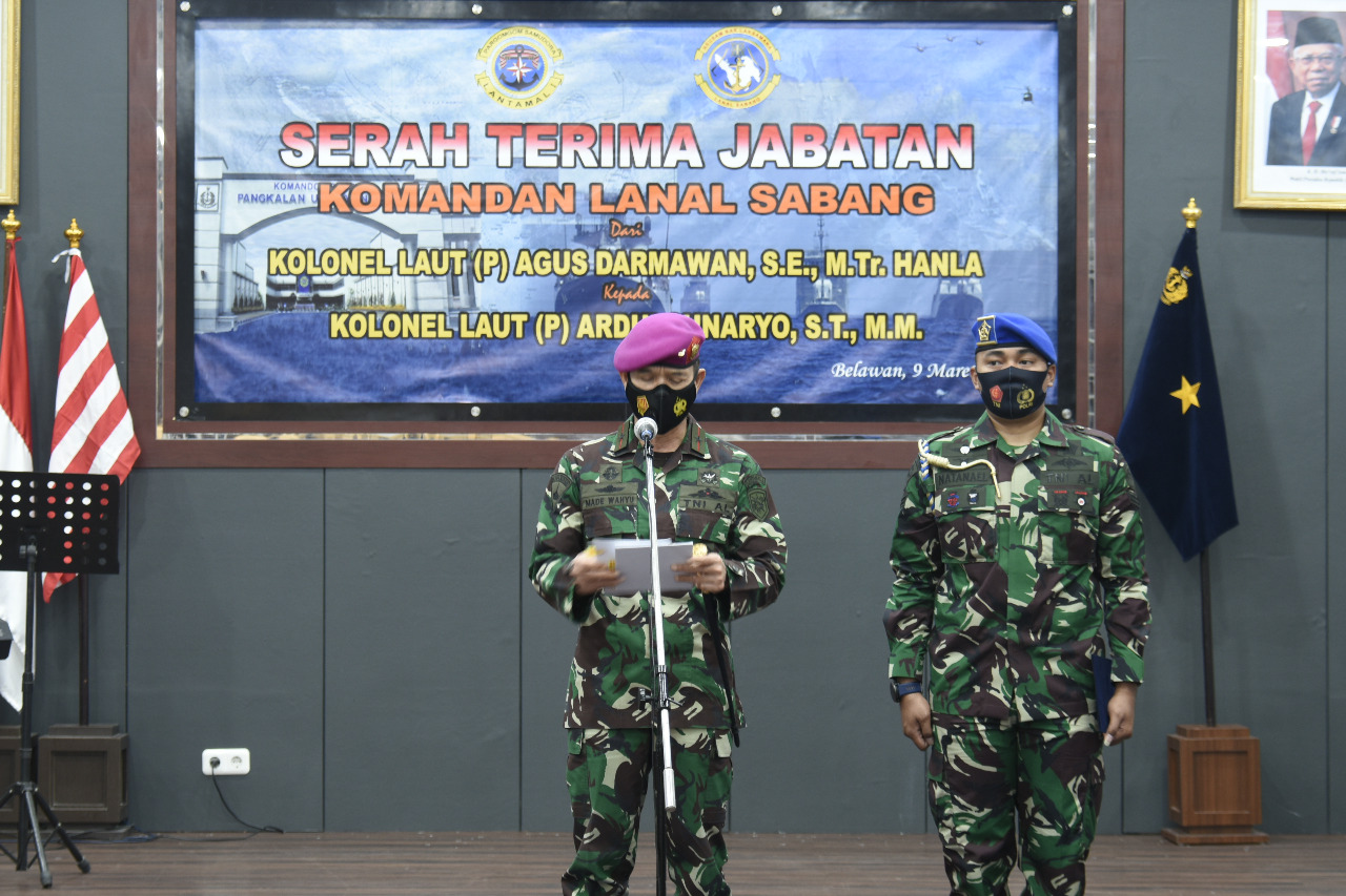 Kolonel Laut (P) Ardhi Sunaryo, S.T.,M.M., Komandan Lanal Sabang