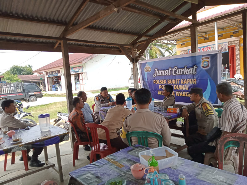 Kembali, Polres Dumai Kunjungi Warga Kecamatan Bukit Kapur Dalam Jumat Curhat