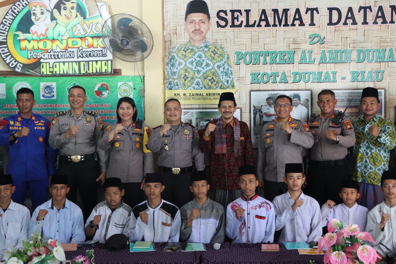 Kapolres Dumai AKBP Nurhadi Silaturahmi ke Pondok Pesantren Al-Amin di Dumai Barat