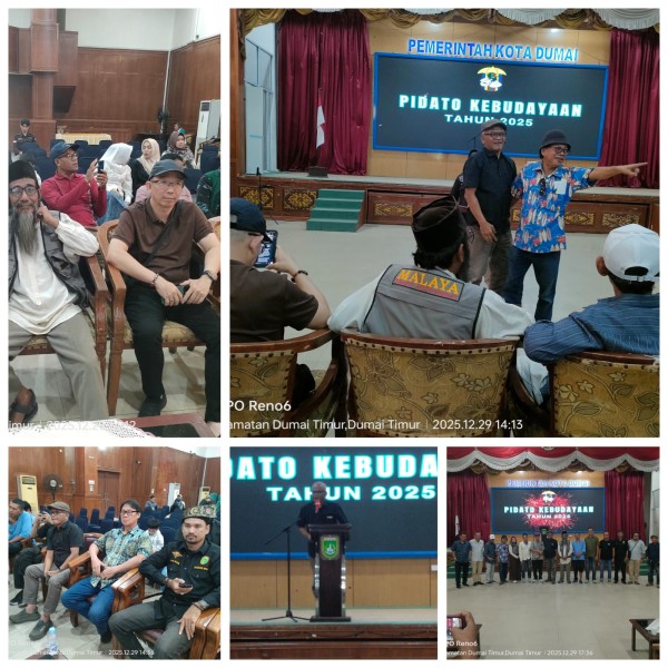 Pidato Kebudayaan 2025 Ketua DKD Dumai 2025 - 2030, Budayawan Melayu Dumai Tyas A.G Bergetar Kumandang 3 Puisi: Monolog Malayculla