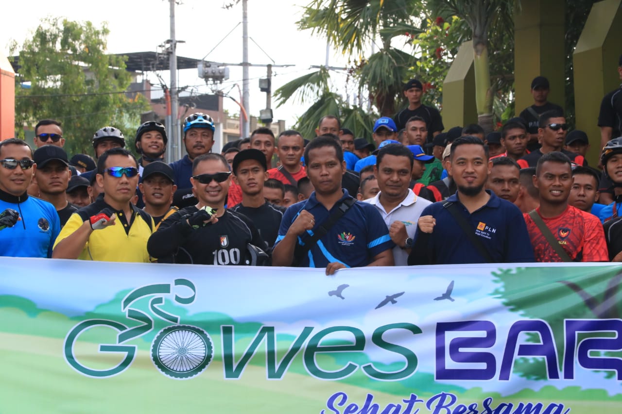 Kapolres Binjai AKBP Nugroho Tri Nuryanto SH.SIK.MH, Gowes bersama Yon Raider 100/PS