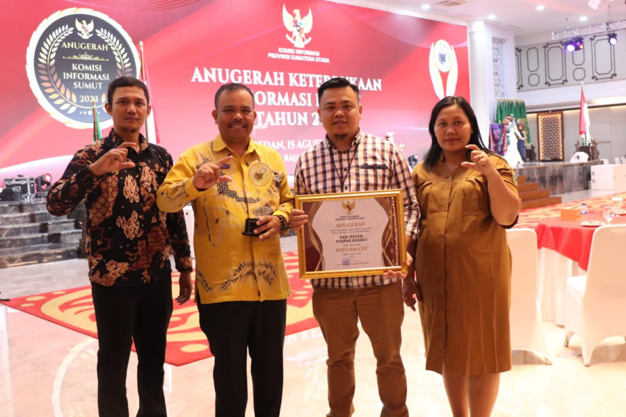 Pemkab Pakpak Bharat Salah Satu Penerima Kategori Informaatif Tahun 2023