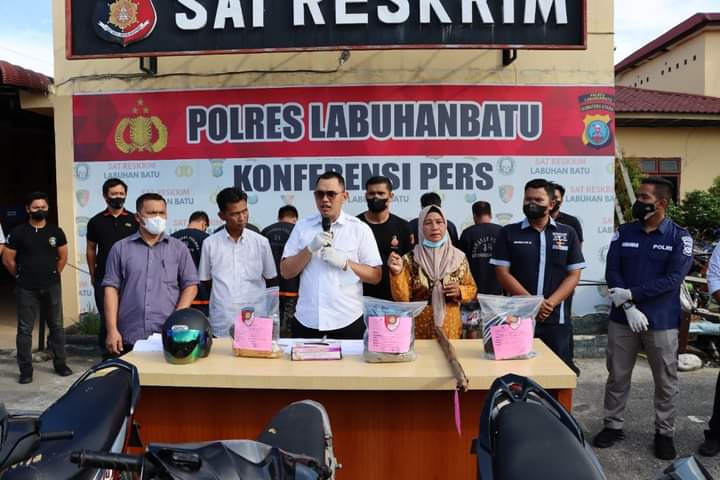 7 pelaku penganiaya Wartawan di Labuhanbatu diringkus Satreskrim Polres Labuhanbatu.