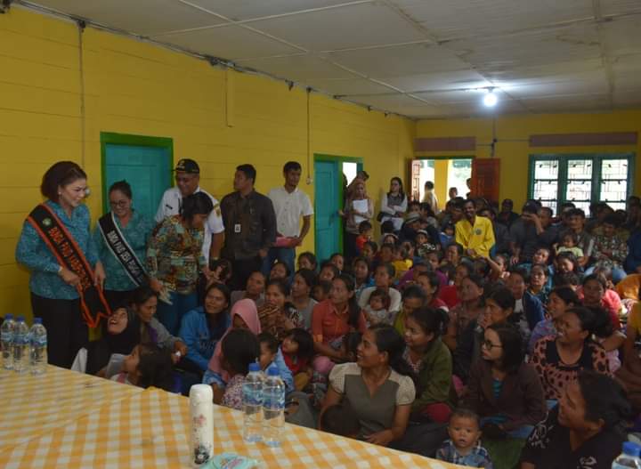 Kemensos  Serahkan Bantuan untuk Anak di Sumbul, Ketua PKK Dairi Romy Mariani Apresiasi
