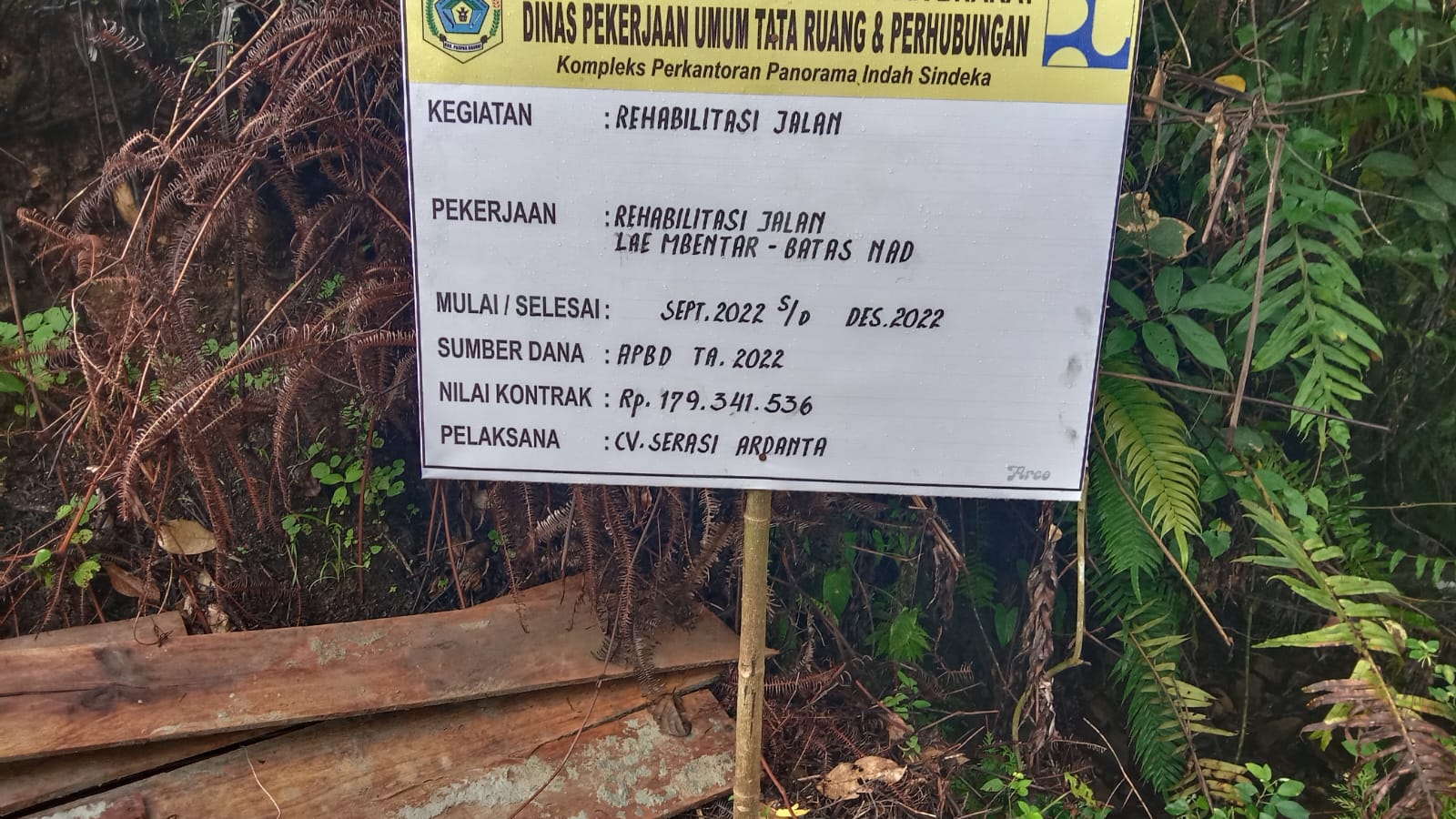 Proyek Jalan Lae Mbentar Menuju NAD Terkesan Asal Jadi, Dikonfirmasi Kabid PUPR Pakpak Bharat Diam, 