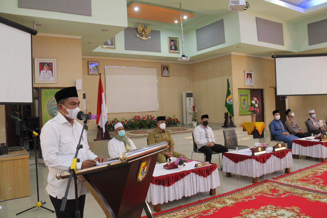 Bupati H Darma Wijaya Lepas Tim Safari Ramadan 1442 Hijriah di 17 Kecamatan Sergai