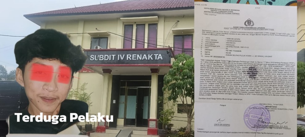 Polda Sumut Lambat Tangkap Pelaku Pelecehan Terhadap Anak Dibawah Umur Hingga  Melahirkan