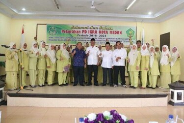 Sekretaris Dinas Pendidikan Drs. Ramlan Tarigan Hadiri Pelantikan Pengurus Daerah  Ikatan Guru Raudh